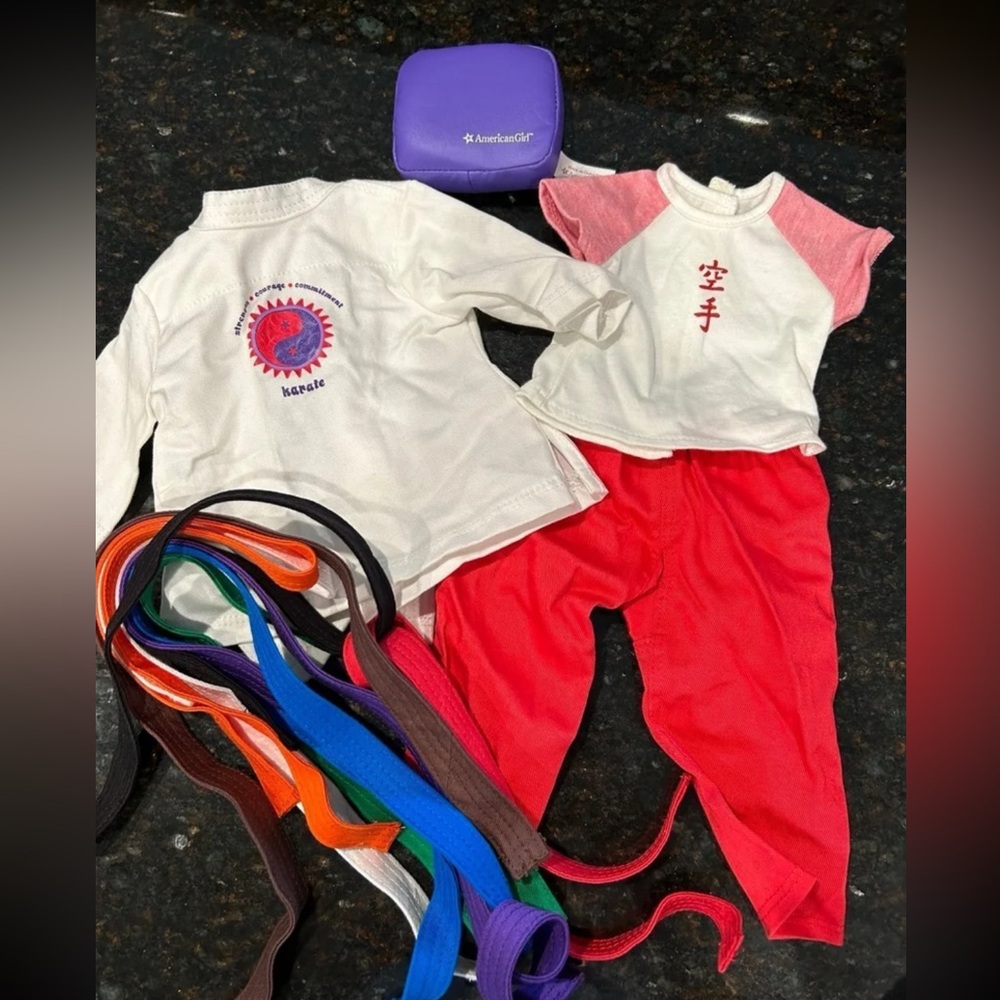 American girl doll karate set